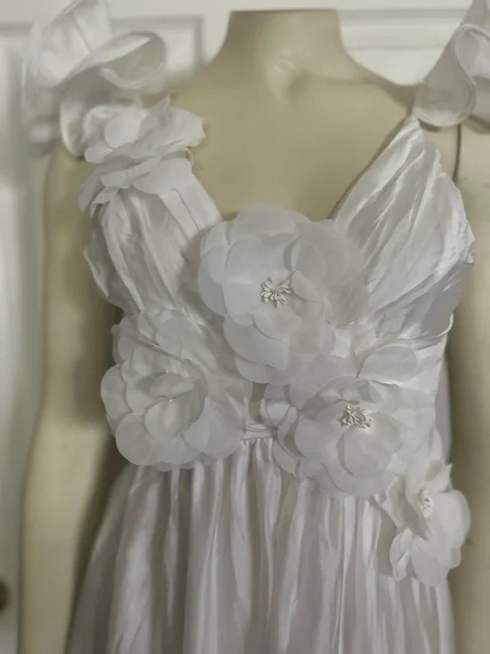 Petal & Pup White Floral-Accent Maxi Dress - Women - Picture 10 of 14